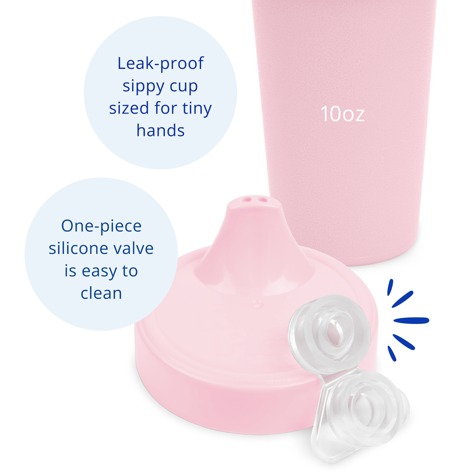 Re - Play No Spill Sippy Cup Assembled - Ice Pink (Min. of 2 PK, Multiples of 2 PK) - MAIGHAN DISTRIBUTION CANADA