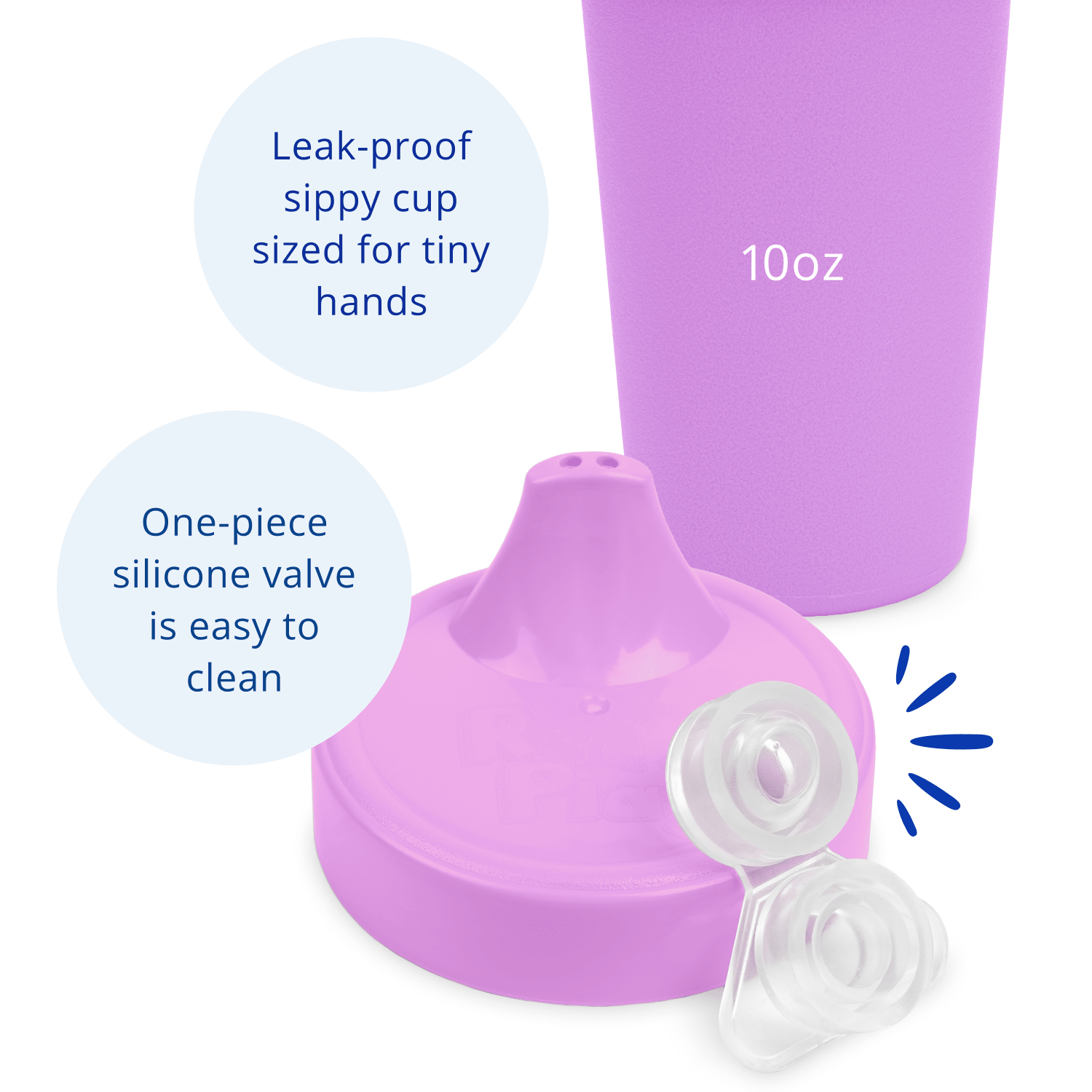 Re - Play No Spill Sippy Cup Assembled - Purple (Min. of 2 PK, Multiples of 2 PK) - MAIGHAN DISTRIBUTION CANADA
