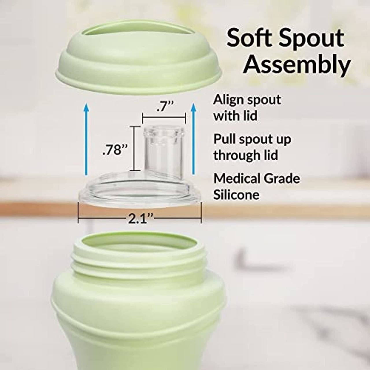 Re - Play Soft Spout Sippy Cup - Grey (Min. of 2 PK, Multiples of 2 PK) - MAIGHAN DISTRIBUTION CANADA