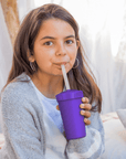 Re - Play Straw Cup with Lid & Straw Assembled - Amethyst (Min. of 2 PK, Multiples of 2 PK) - MAIGHAN DISTRIBUTION CANADA