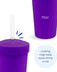 Re - Play Straw Cup with Lid & Straw Assembled - Amethyst (Min. of 2 PK, Multiples of 2 PK) - MAIGHAN DISTRIBUTION CANADA