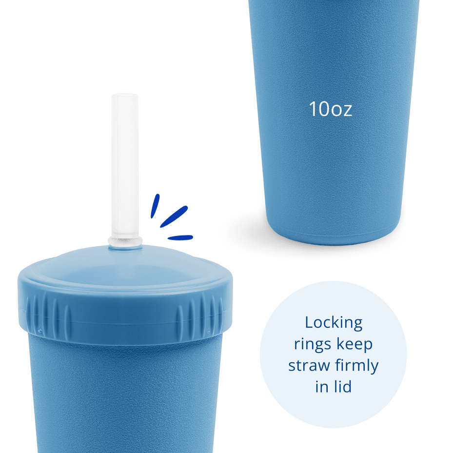 Re - Play Straw Cup with Lid & Straw Assembled - Denim (Min. of 2 PK, Multiples of 2 PK) - MAIGHAN DISTRIBUTION CANADA