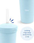 Re - Play Straw Cup with Lid & Straw Assembled - Ice Blue (Min. of 2 PK, Multiples of 2 PK) - MAIGHAN DISTRIBUTION CANADA