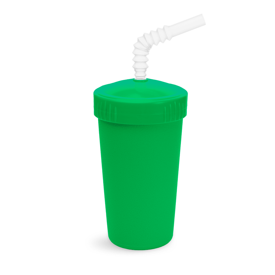 Re - Play Straw Cup with Lid &amp; Straw Assembled - Kelly Green (Min. of 2 PK, Multiples of 2 PK) - MAIGHAN DISTRIBUTION CANADA