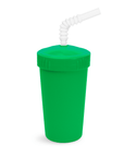 Re - Play Straw Cup with Lid & Straw Assembled - Kelly Green (Min. of 2 PK, Multiples of 2 PK) - MAIGHAN DISTRIBUTION CANADA