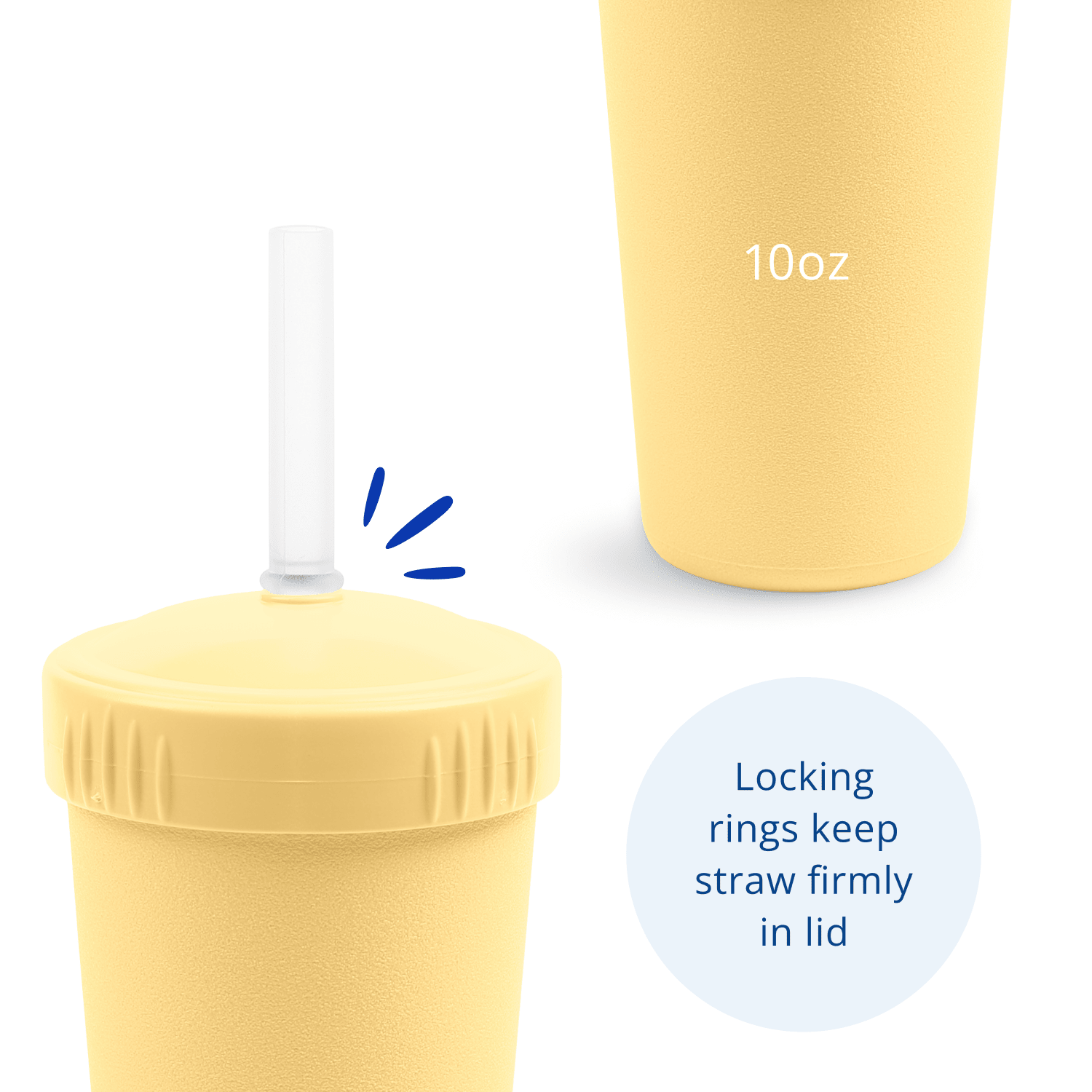 Re - Play Straw Cup with Lid & Straw Assembled - Lemon Drop (Min. of 2 PK, Multiples of 2 PK) - MAIGHAN DISTRIBUTION CANADA