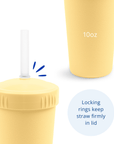 Re - Play Straw Cup with Lid & Straw Assembled - Lemon Drop (Min. of 2 PK, Multiples of 2 PK) - MAIGHAN DISTRIBUTION CANADA
