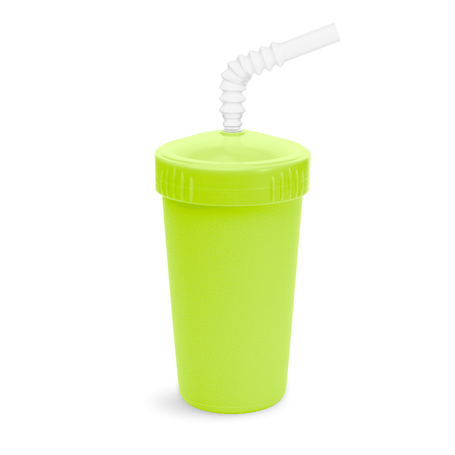 Re - Play Straw Cup with Lid & Straw Assembled - Lime Green (Min. of 2 PK, Multiples of 2 PK) - MAIGHAN DISTRIBUTION CANADA