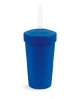 Re - Play Straw Cup with Lid & Straw Assembled - Navy (Min. of 2 PK, Multiples of 2 PK) - MAIGHAN DISTRIBUTION CANADA