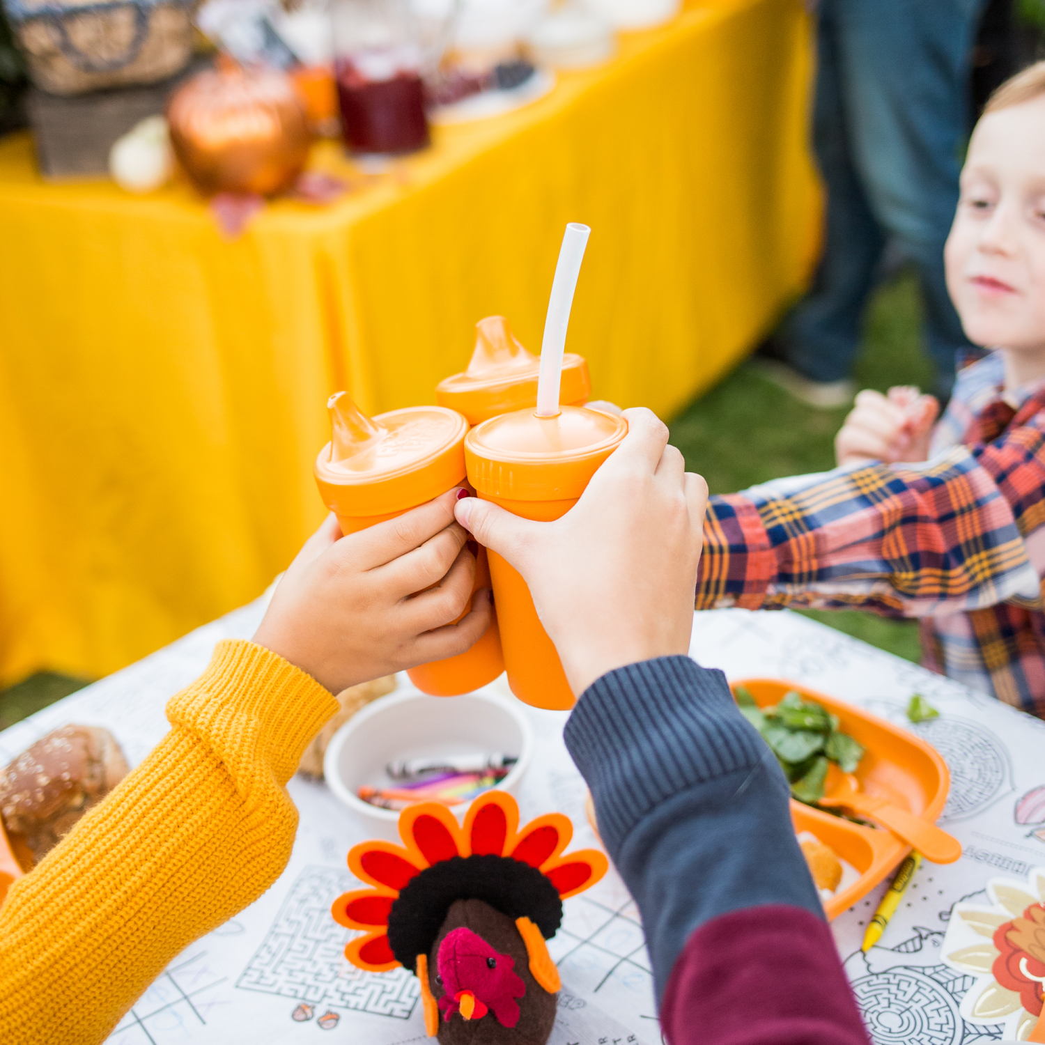 Re - Play Straw Cup with Lid & Straw Assembled - Orange (Min. of 2 PK, Multiples of 2 PK) - MAIGHAN DISTRIBUTION CANADA