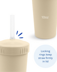 Re - Play Straw Cup with Lid & Straw Assembled - Sand (Min. of 2 PK, Multiples of 2 PK) - MAIGHAN DISTRIBUTION CANADA