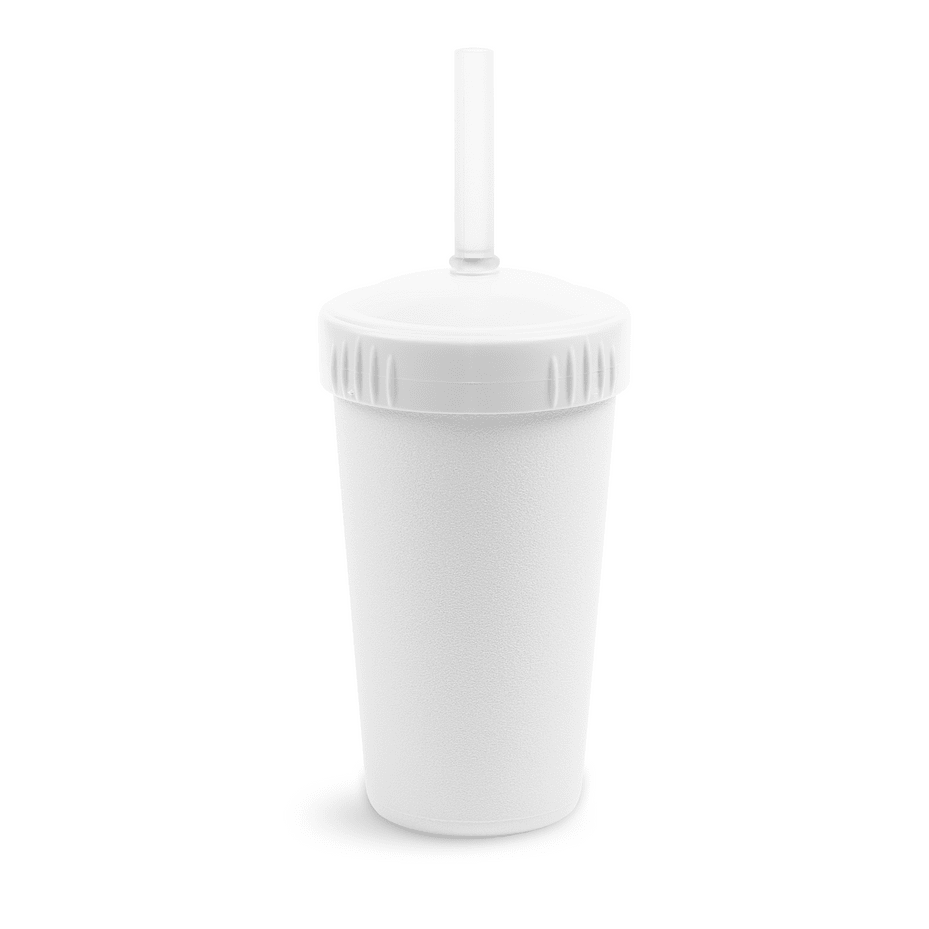 Re - Play Straw Cup with Lid & Straw Assembled - White (Min. of 2 PK, Multiples of 2 PK) - MAIGHAN DISTRIBUTION CANADA