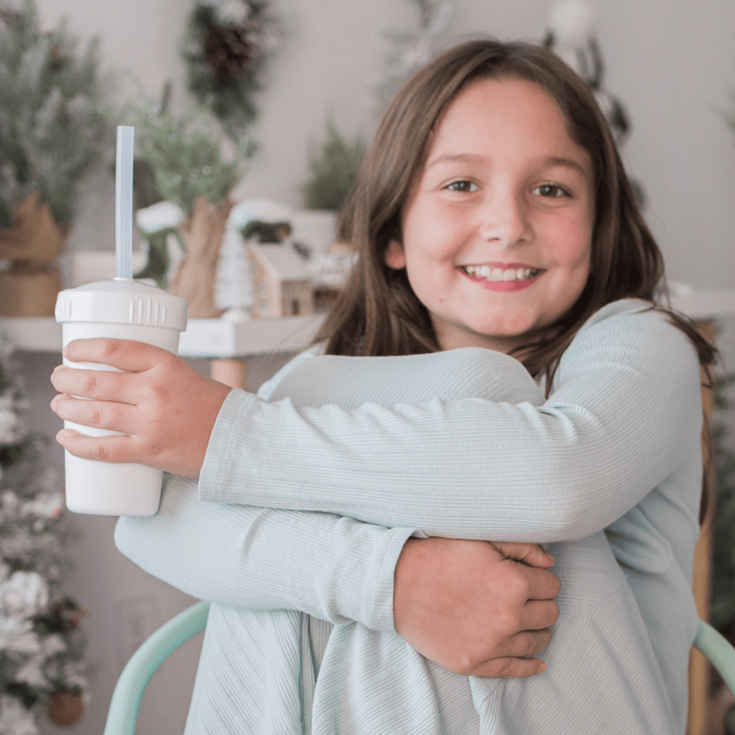 Re - Play Straw Cup with Lid & Straw Assembled - White (Min. of 2 PK, Multiples of 2 PK) - MAIGHAN DISTRIBUTION CANADA