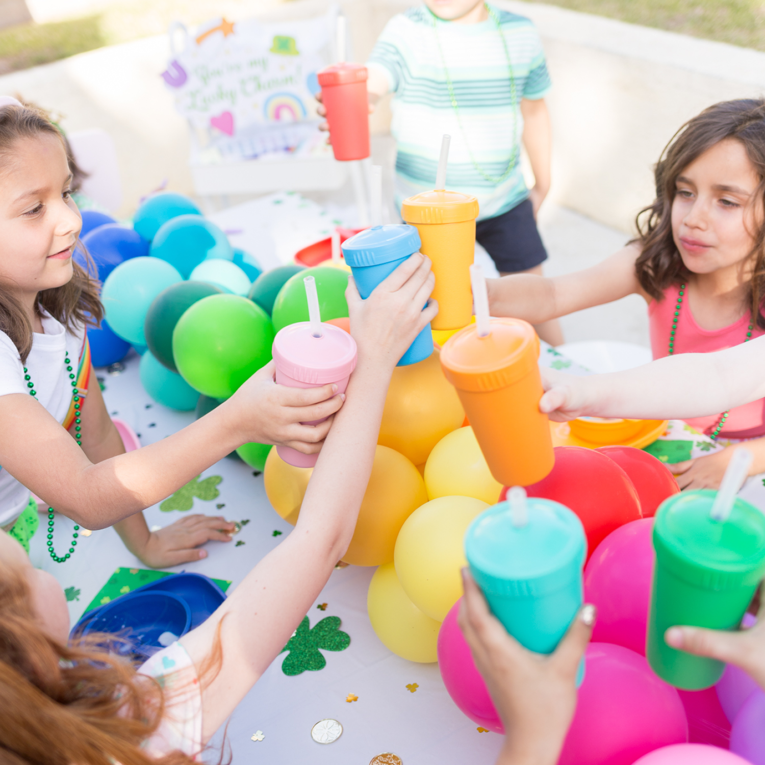 Re - Play Straw Cup with Lid & Straw Assembled - Yellow (Min. of 2 PK, Multiples of 2 PK) - MAIGHAN DISTRIBUTION CANADA