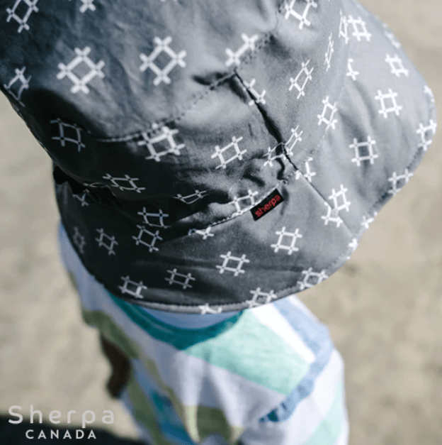 Sherpa Canda Bucket Hat - Aqua Leaves (Min. of 1, Multiples of 1) - MAIGHAN DISTRIBUTION CANADA