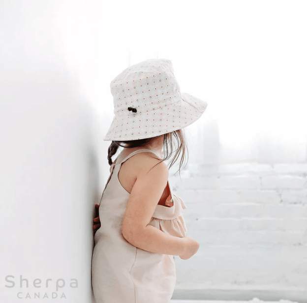 Sherpa Canda Bucket Hat - Aqua Leaves (Min. of 1, Multiples of 1) - MAIGHAN DISTRIBUTION CANADA