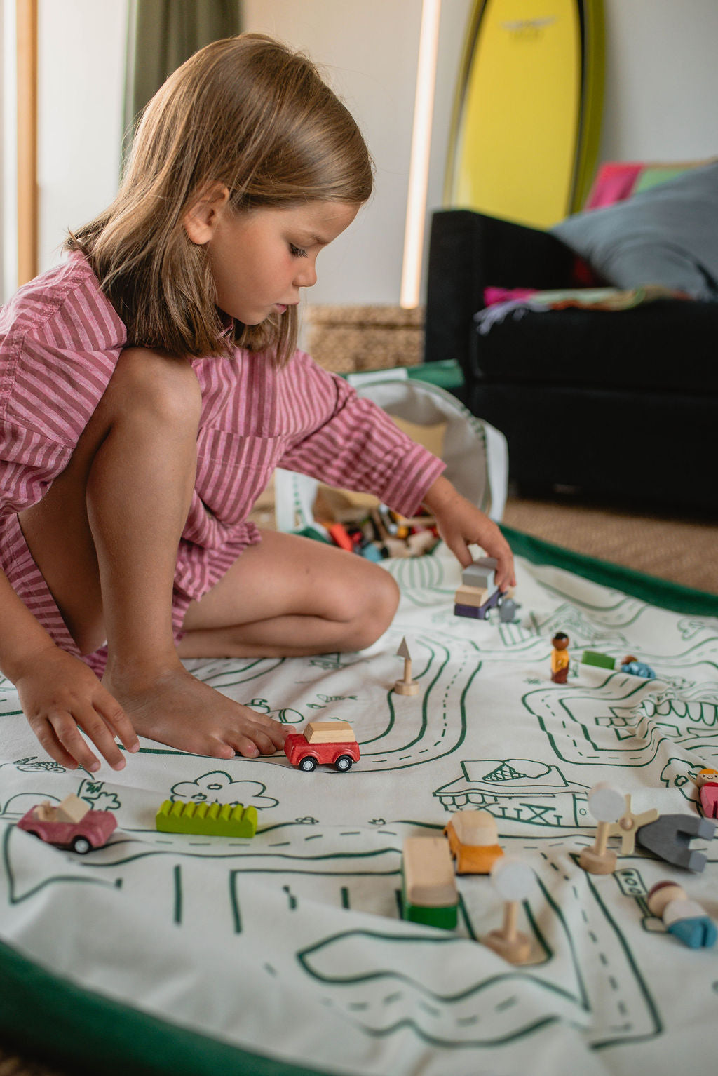 Play&amp;Go Soo Playmat &amp; Toy Basket - Roadmap (Min of 1, multiples of 1)