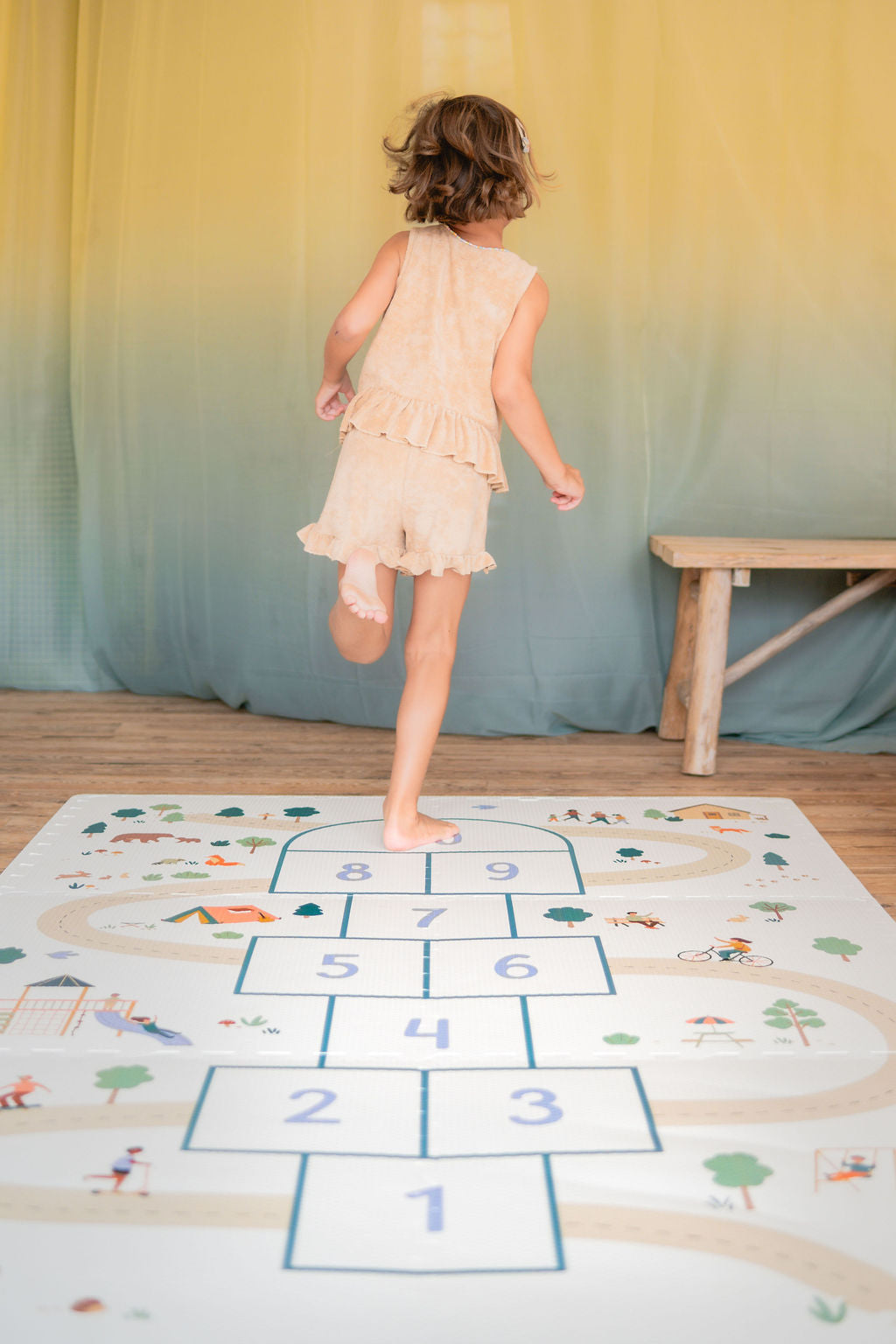 Play&amp;Go EEVAA Puzzlemat, Storage box &amp; Mini house - Hopscotch (Min of 1, multiples of 1)