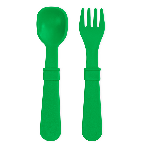 Re-Play 8 PK Packaged Utensils - Kelly Green (Min. of 2 PK, Multiples of 2 PK)