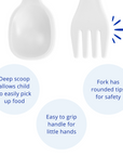 Re-Play 8 PK Packaged Utensils - White (Min. of 2 PK, Multiples of 2 PK)