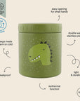 Trixie Insulated lunch pot 500ml - Mr. Dino (Min. of 3 PK, multiples of 3 PK) - MAIGHAN DISTRIBUTION CANADA