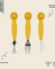 Trixie Silicone cutlery set 3 - pack - Mr. Lion (Min. of 2 PK, multiples of 2 PK) - MAIGHAN DISTRIBUTION CANADA
