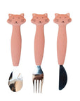 Trixie Silicone cutlery set 3 - pack - Mrs. Cat (Min. of 2 PK, multiples of 2 PK) - MAIGHAN DISTRIBUTION CANADA