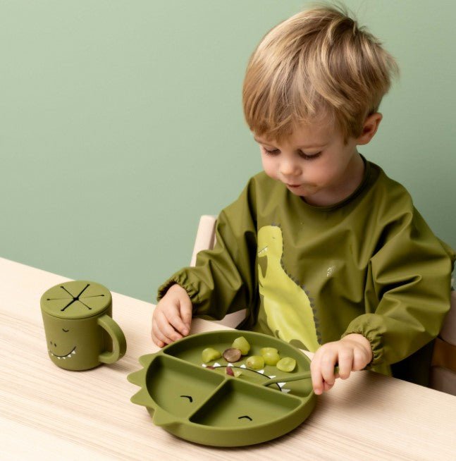 Trixie Silicone divided suction plate - Mr. Dino (Min. of 2 PK, multiples of 2 PK) - MAIGHAN DISTRIBUTION CANADA