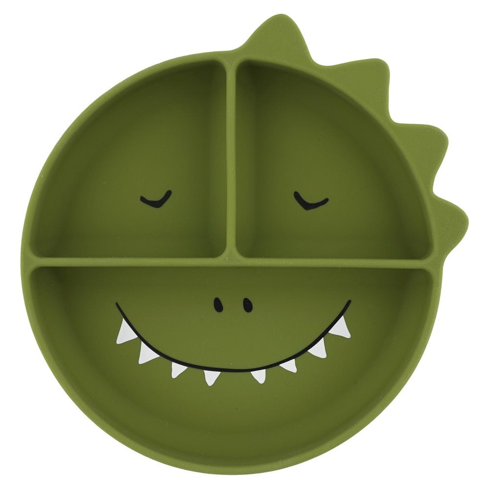 Trixie Silicone divided suction plate - Mr. Dino (Min. of 2 PK, multiples of 2 PK) - MAIGHAN DISTRIBUTION CANADA
