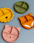 Trixie Silicone divided suction plate - Mr. Fox (Min. of 2 PK, multiples of 2 PK) - MAIGHAN DISTRIBUTION CANADA