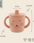 Trixie Silicone sippy cup - Mrs. Cat (Min. of 2 PK, multiples of 2 PK) - MAIGHAN DISTRIBUTION CANADA