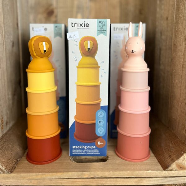 Trixie Stacking cups - 5pcs - Mrs. Rabbit (Min. of 2 PK, multiples of 2 PK) - MAIGHAN DISTRIBUTION CANADA