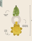 Trixie Teething toy - Mr. Dino (Min. of 2 PK, multiples of 2 PK) - MAIGHAN DISTRIBUTION CANADA