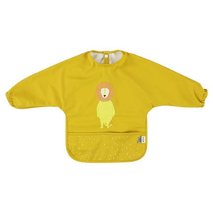 Trixie Waterproof long sleeve bib - Mr. Lion (Min. of 3 PK, multiples of 3 PK) - MAIGHAN DISTRIBUTION CANADA