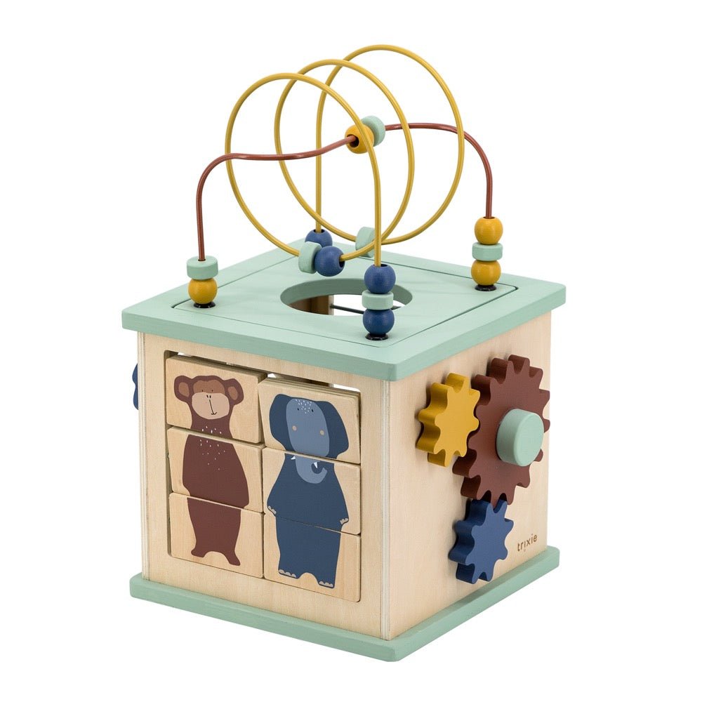 Trixie Wooden 5 - in - 1 activity cube (Min. of 2 PK, multiples of 2 PK) - MAIGHAN DISTRIBUTION CANADA