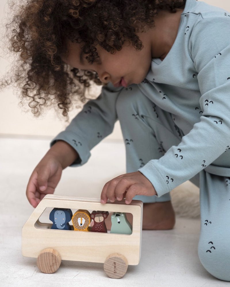 Trixie Wooden animal bus (Min. of 2 PK, multiples of 2 PK) - MAIGHAN DISTRIBUTION CANADA