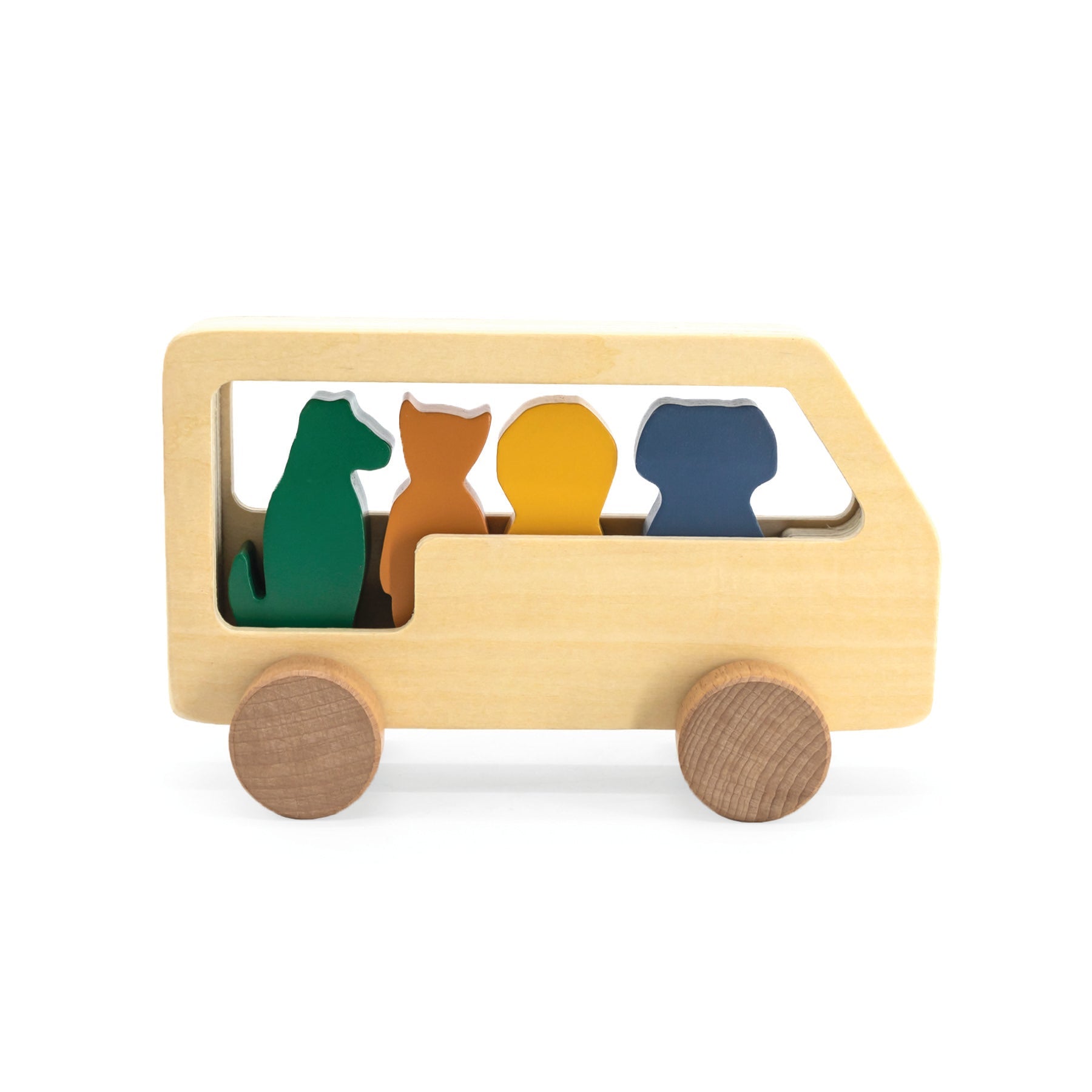 Trixie Wooden animal bus (Min. of 2 PK, multiples of 2 PK) - MAIGHAN DISTRIBUTION CANADA
