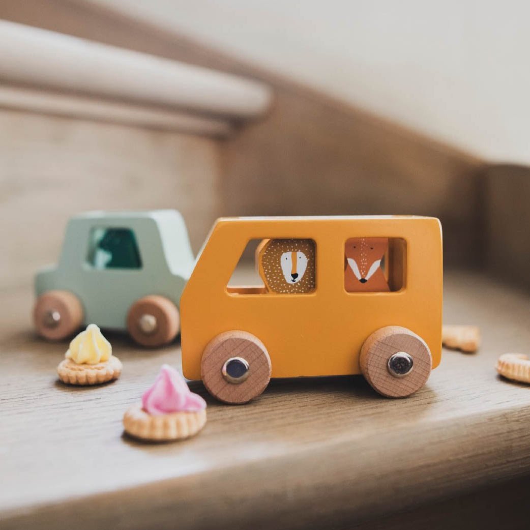 Trixie Wooden animal Car Set (Min. of 2 PK, multiples of 2 PK) - MAIGHAN DISTRIBUTION CANADA