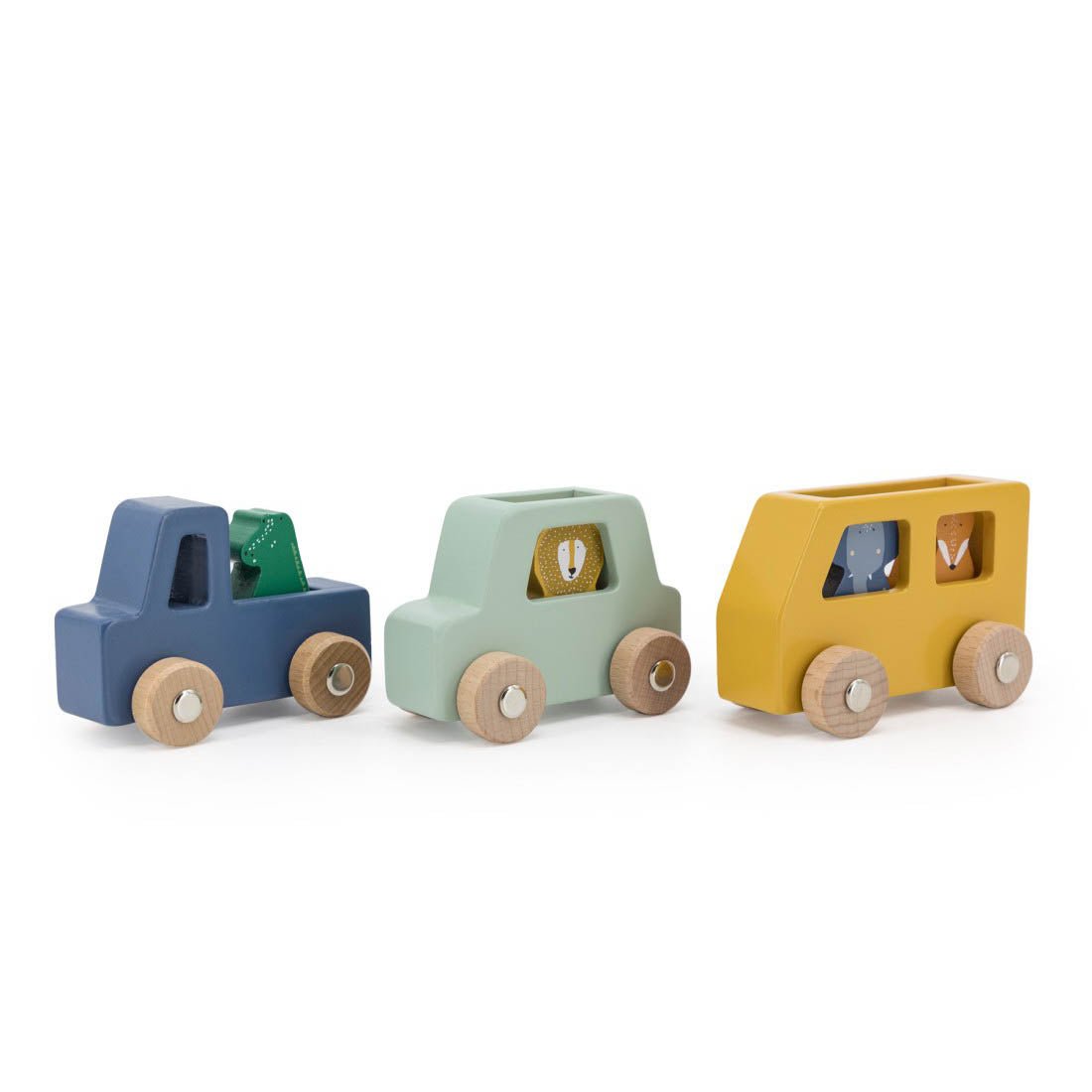 Trixie Wooden animal Car Set (Min. of 2 PK, multiples of 2 PK) - MAIGHAN DISTRIBUTION CANADA