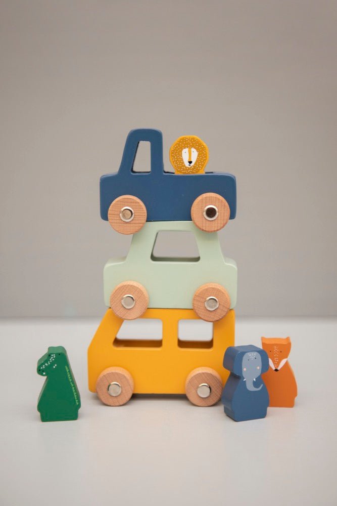 Trixie Wooden animal Car Set (Min. of 2 PK, multiples of 2 PK) - MAIGHAN DISTRIBUTION CANADA