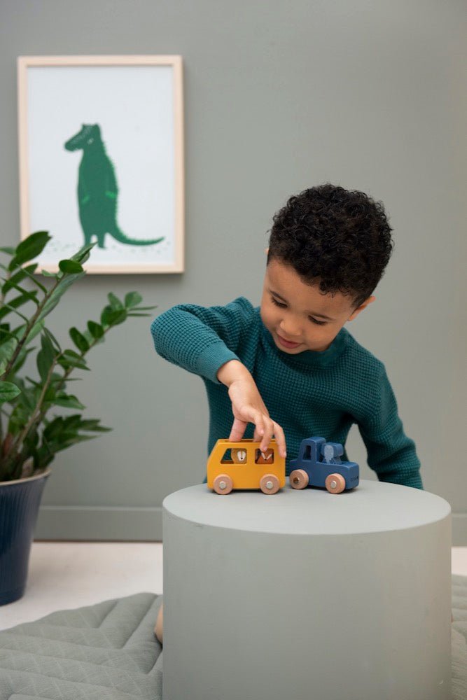 Trixie Wooden animal Car Set (Min. of 2 PK, multiples of 2 PK) - MAIGHAN DISTRIBUTION CANADA