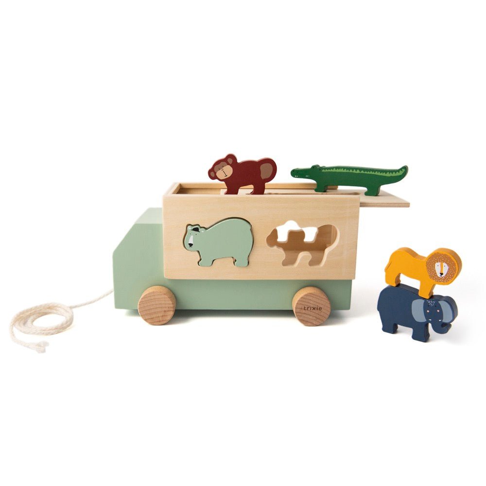 Trixie Wooden animal truck (Min. of 3 PK, multiples of 3 PK) - MAIGHAN DISTRIBUTION CANADA
