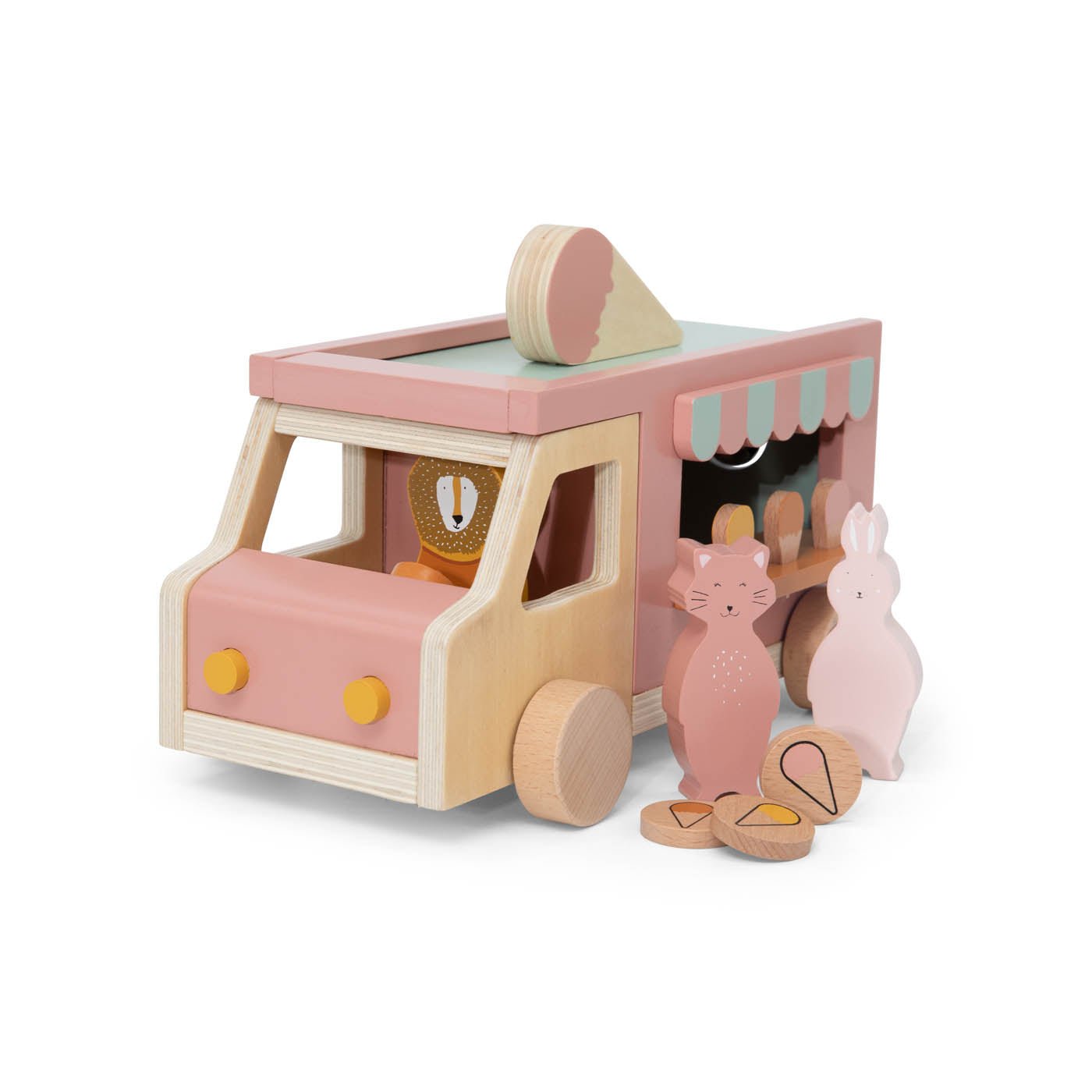 Trixie Wooden ice cream truck (Min. of 2 PK, multiples of 2 PK) - MAIGHAN DISTRIBUTION CANADA