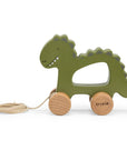Trixie Wooden pull along toy - Mr. Dino (Min. of 3 PK, multiples of 3 PK) - MAIGHAN DISTRIBUTION CANADA