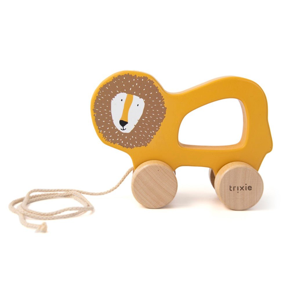 Trixie Wooden pull along toy - Mr. Lion (Min. of 2 PK, multiples of 2 PK) - MAIGHAN DISTRIBUTION CANADA