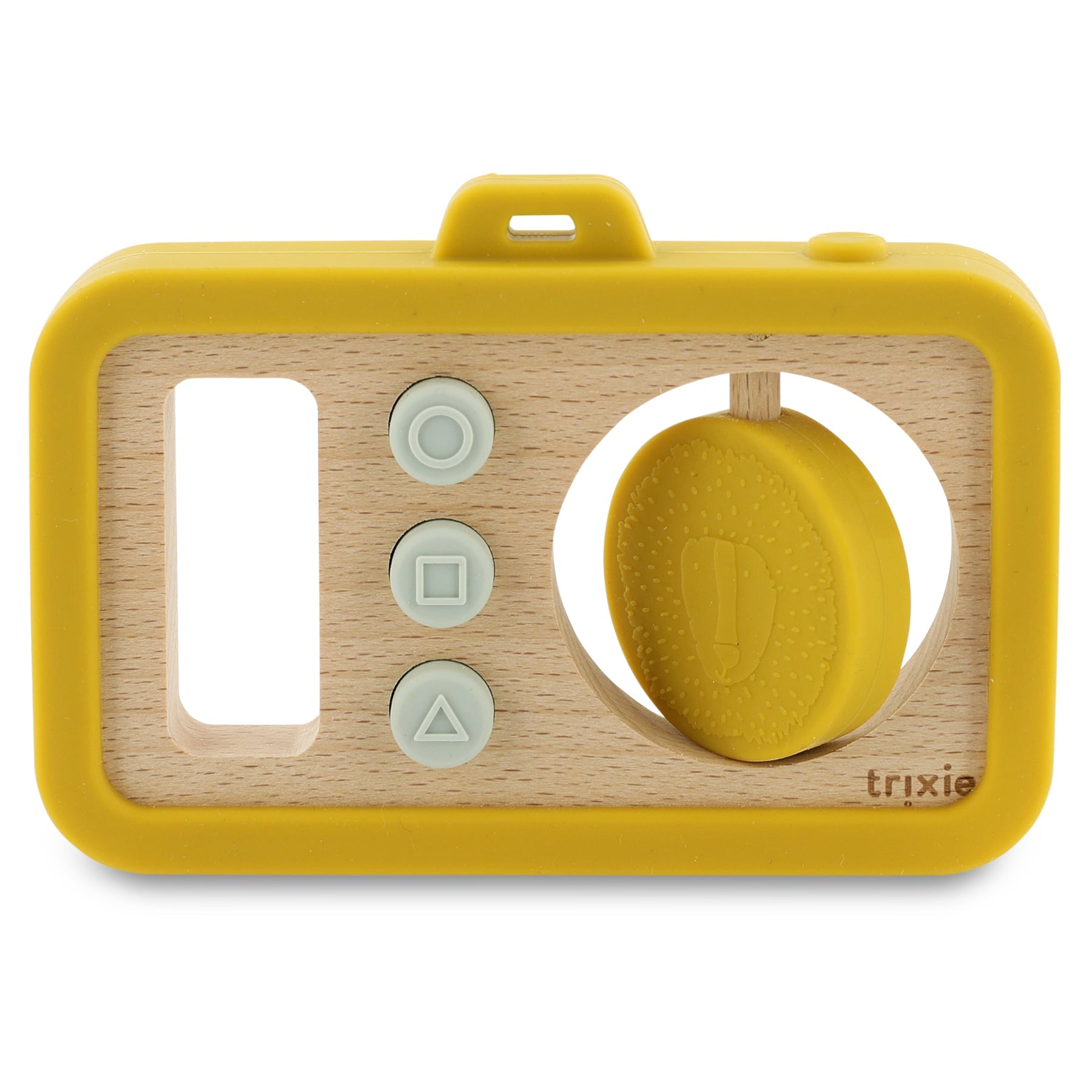 Trixie Wooden silicone baby camera - Mr. Lion (Min. of 3 PK, multiples of 3 PK) - MAIGHAN DISTRIBUTION CANADA
