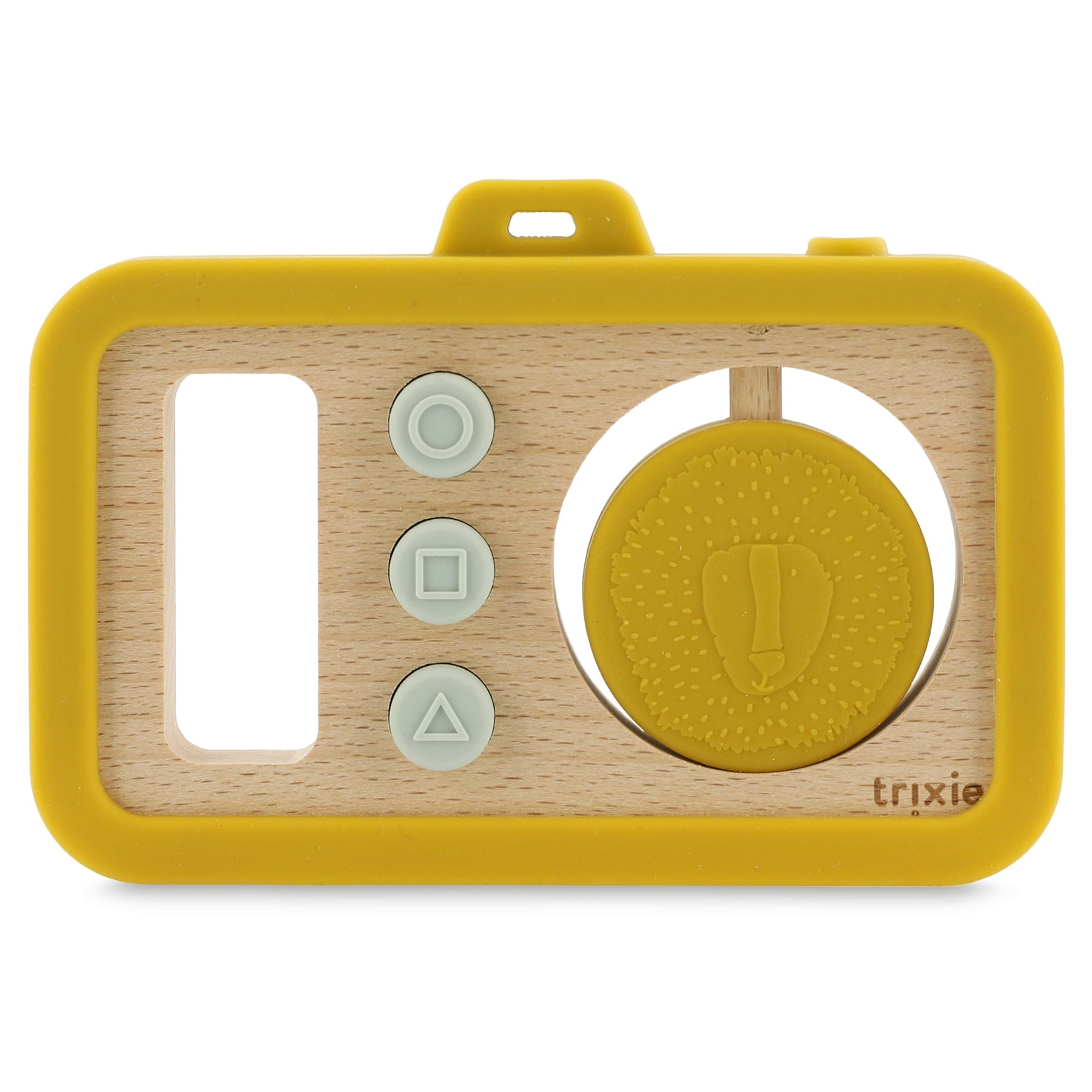 Trixie Wooden silicone baby camera - Mr. Lion (Min. of 3 PK, multiples of 3 PK) - MAIGHAN DISTRIBUTION CANADA