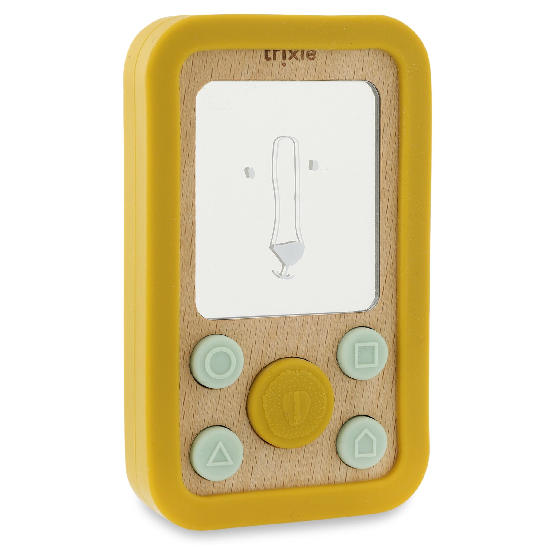Trixie Wooden silicone baby phone - Mr. Lion (Min. of 3 PK, multiples of 3 PK) - MAIGHAN DISTRIBUTION CANADA