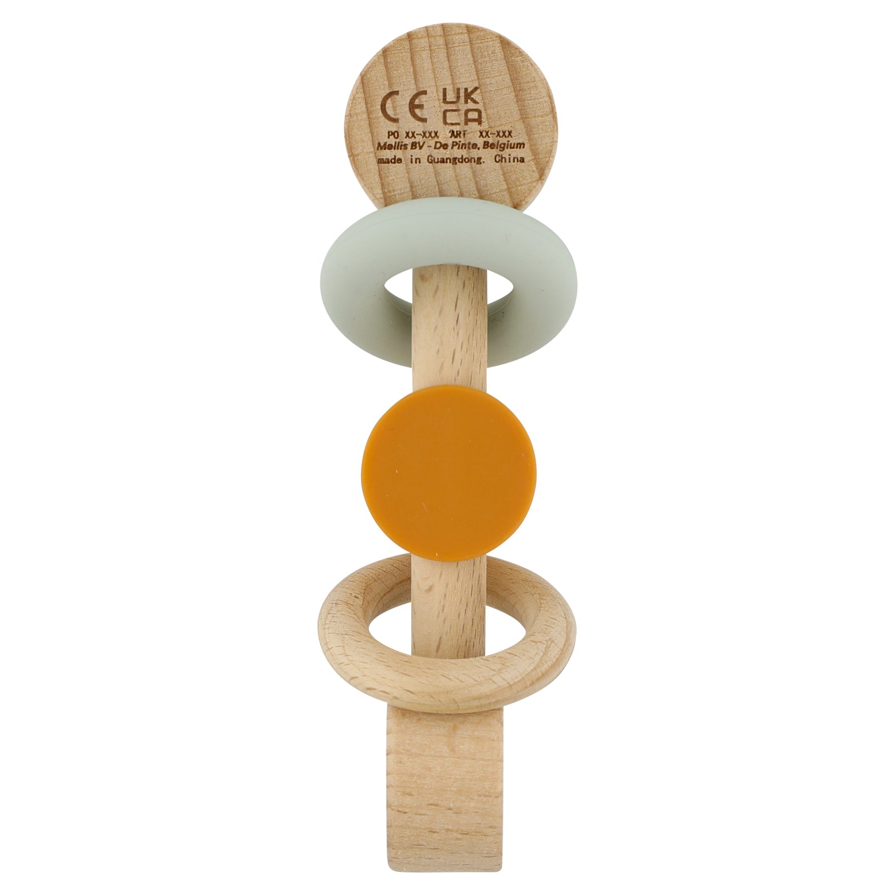 Trixie Wooden silicone rattle - Mr. Fox (Min. of 2 PK, multiples of 2 PK) - MAIGHAN DISTRIBUTION CANADA