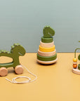 Trixie Wooden pull along toy - Mr. Dino (Min. of 2 PK, multiples of 2 PK)